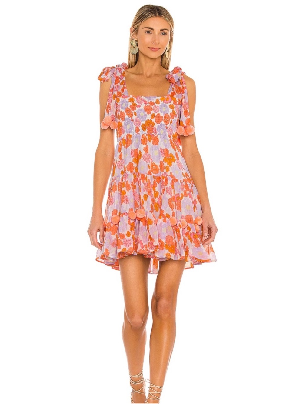 Sundress Pippa Smocked Bodice
Pom Pom Mini Dress